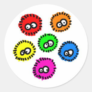 Sticker Rond Germes à feuilles