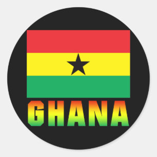 Sticker Rond Ghana