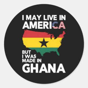 Sticker Rond Ghana Ghanéen Pour Les Ghanéens