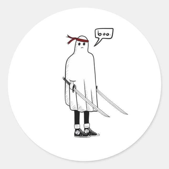 Sticker Rond Ghost Ninja (Devant)