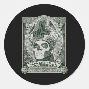 Sticker Rond Ghost€"Papa Cash