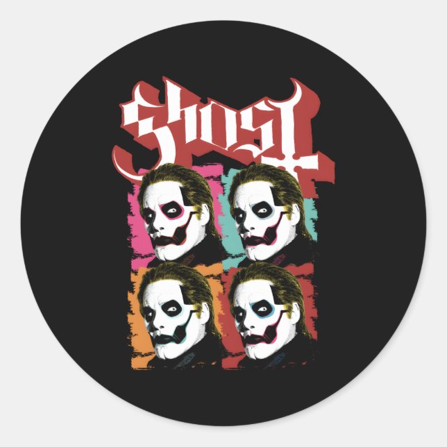 Sticker Rond Ghost€Pop (Devant)