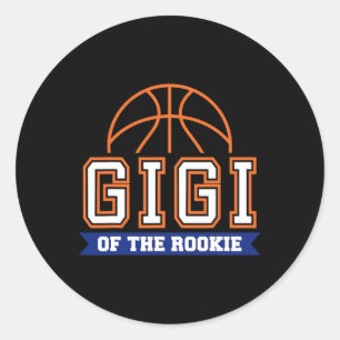 Sticker Rond Gigi de Rookie 1er Anniversaire de Basketball Thèm