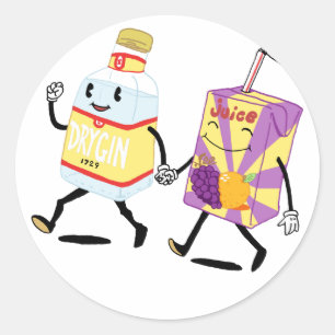 Sticker Rond Gina et jus