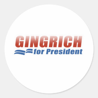 Sticker Rond Gingrich à la présidence (2)