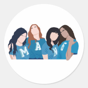 Sticker Rond Ginny et georgia MANG filles minimaliste