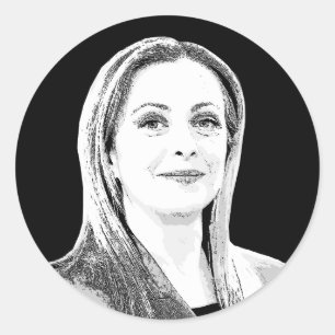 Sticker Rond Giorgia Meloni