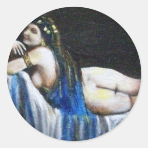 STICKER ROND GIPSY BLUE