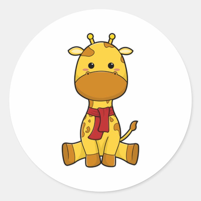 Sticker Rond Girafe (Devant)