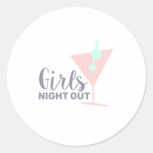 Sticker Rond Girls night
