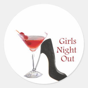 Sticker Rond Girls Night Out