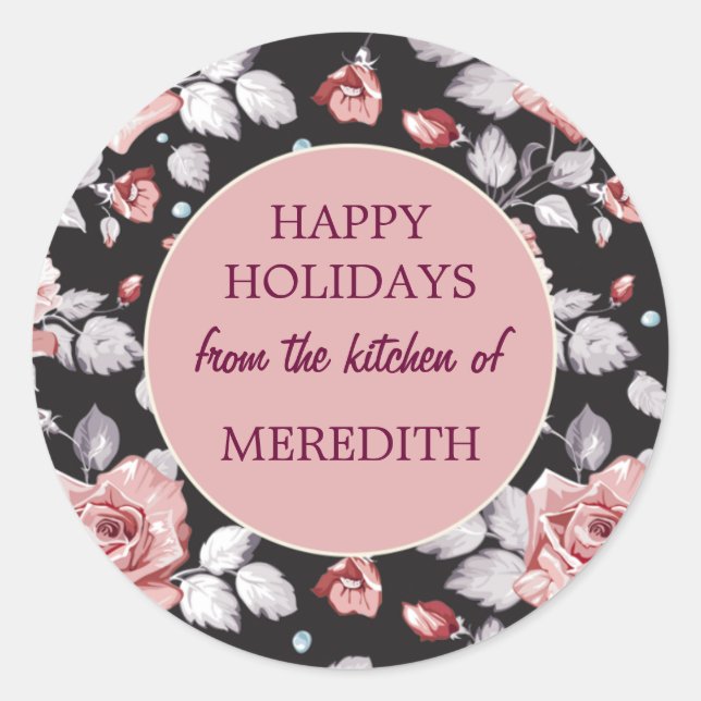 Sticker Rond Gîtes de Noël Cuisine de la (Devant)