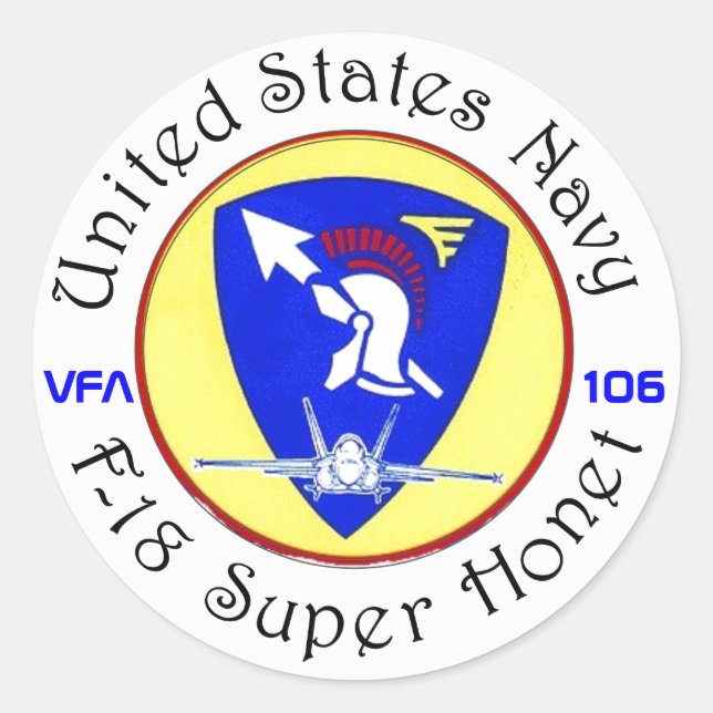 STICKER ROND GLADIATEURS VFA-106 (Devant)