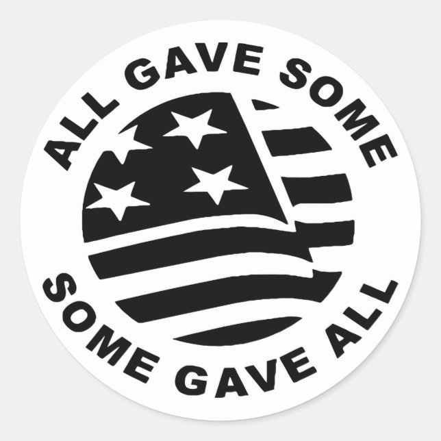 Sticker Rond Glag All Gave Some Some (Devant)