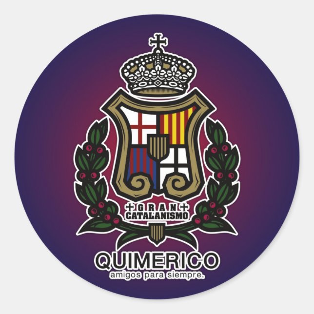 STICKER ROND GLAN CATALANISMOシール (Devant)