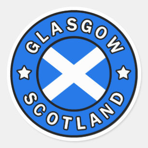 Sticker Rond Glasgow Écosse