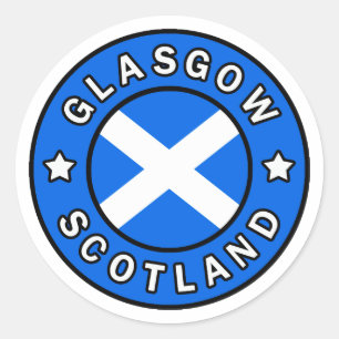 Sticker Rond Glasgow Écosse