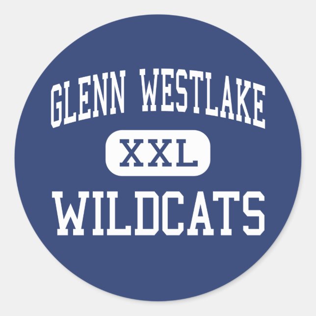 Sticker Rond Glenn Westlake Wildcats Middle Lombard (Devant)