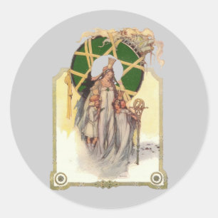 Sticker Rond Glinda, Dorothy & Ozma