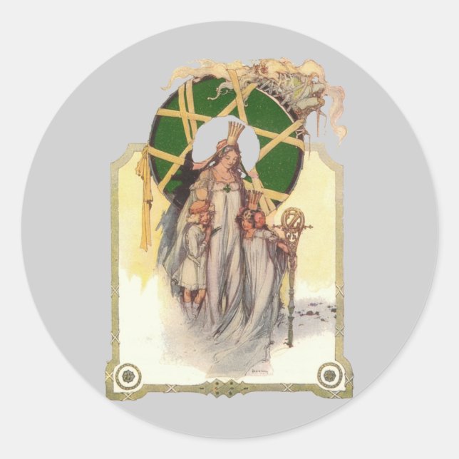 Sticker Rond Glinda, Dorothy & Ozma (Devant)