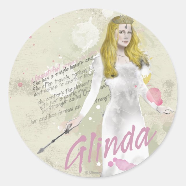 Sticker Rond Glinda La Bonne Sorcière 4 (Devant)
