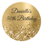 Glittery Gold Foil 50e anniversaire