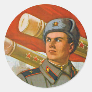 Sticker Rond Gloire à l'artillerie soviétique