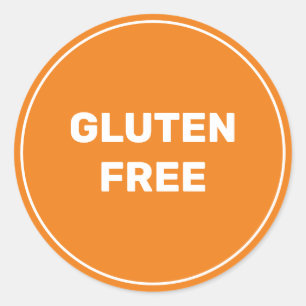 Sticker Rond Gluten Libre Allergie Coffre Culinaire