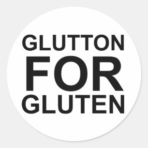 Sticker Rond Glutton pour gluten