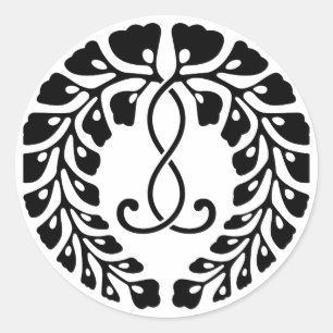 Sticker Rond glycine de Kujō