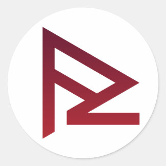 Sticker Rond Glyphe des roulettes de crème