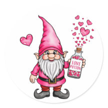 gnome avec potion d'amour noël