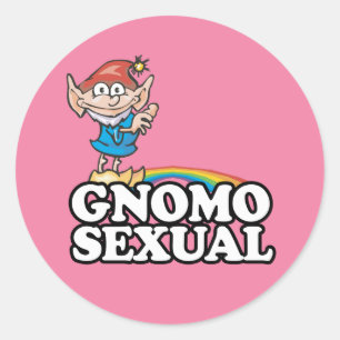 Sticker Rond Gnomosexuel