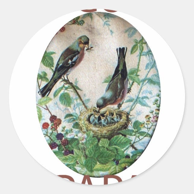 Sticker Rond Go Papa (Devant)