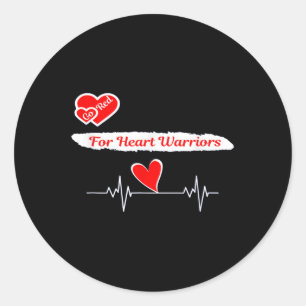 Sticker Rond Go Red Février American Heart Health Awareness Mo
