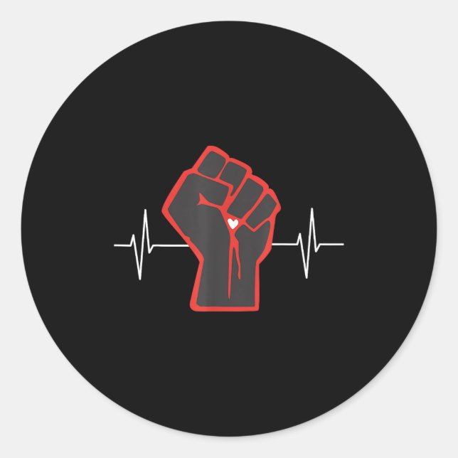 Sticker Rond Go Red Heart Disease Awareness Month  (Devant)