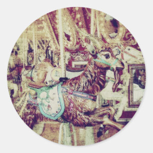 Sticker Rond Goéland de Grunge