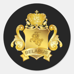 Sticker Rond Gold Belarus