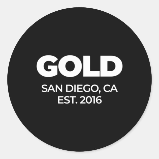 Sticker Rond Gold Bjj Og Collection (Devant)