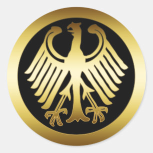 STICKER ROND GOLD EAGLE