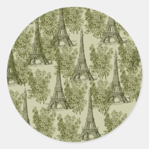 Sticker Rond Gold Paris