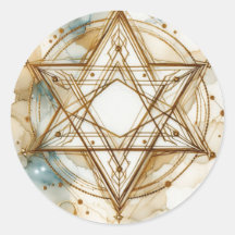 Gold White Star Of David Abstract Modern Trendy
