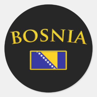 Sticker Rond Golden Bosnie