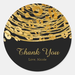 Sticker Rond Golden Glam Cheetah Print Exotic Party Favoriser