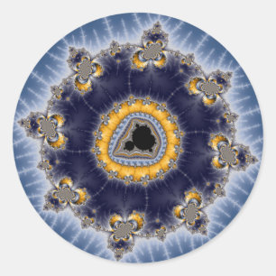 Sticker Rond Golden Mandelbrot - Fractal