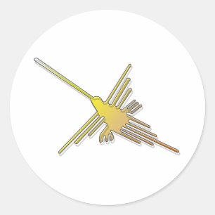 Sticker Rond Golden Nazca