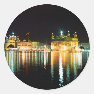Sticker Rond Golden Temple Amritsar India