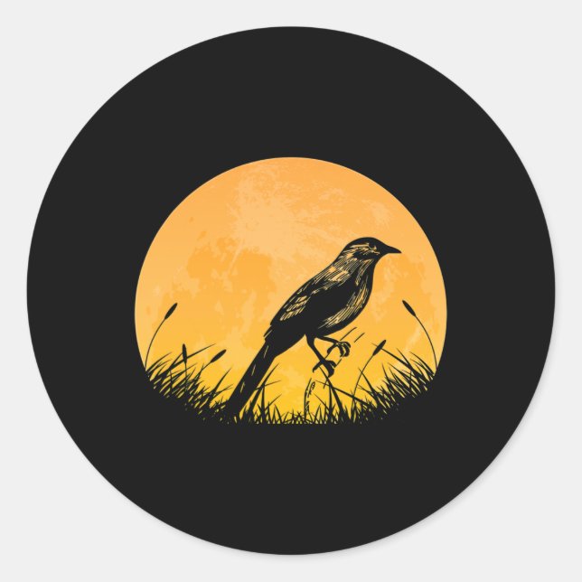 Sticker Rond Goldfinch Easy Halloween tenue Perine Moon Costum (Devant)
