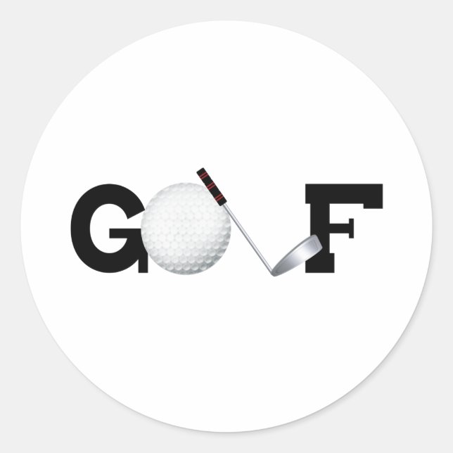 Sticker Rond Golf (Devant)