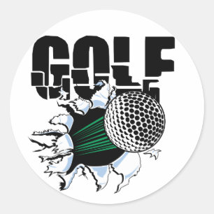 STICKER ROND GOLF